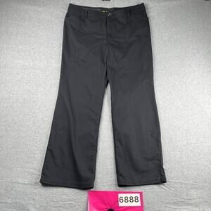 Lee Regular Fit Trousuer Mid Rise Pants Womens Size 18 Medium Black Casual
